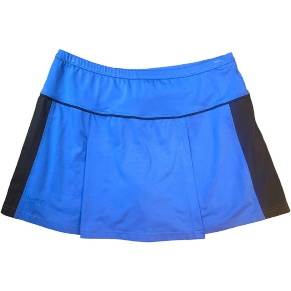 Bolle Skort - S blue black. Pleated , poly spandex